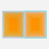 Richard Anuszkiewicz, Double Orange, 1969, screenprint in colors