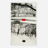 John Baldessari, Two Sets (One with Bench), 1989-90, photogravure with aquatint in colors on Somerset 410 gsm