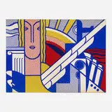 Roy Lichtenstein, Modern Art poster, 1967, screenprint in colors