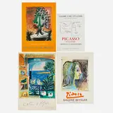 Côte d'Azur; Galerie Beyeler; L'art et la paix; Galerie Iolas (four posters) by Pablo Picasso, 1962-71, offset lithograph in colors, sold Jan 2024