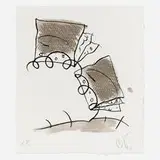 Claes Oldenburg, Notebook Torn in Half, 1997, lithograph on St. Armand Special Etching
