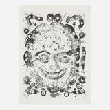 Sam Francis, Self-Portrait (SF-051), 1976, lithograph on BFK Rives