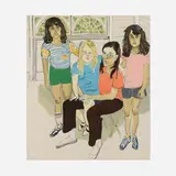 Alice Neel, The Family, 1982, lithograph in colors on Arches