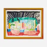 David Hockney, Views of Hotel Well I (from the Moving Focus series), 1984-85, lithograph in colors on TGL handmade in artist's frame