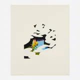 Ken Price, Kauai Crab Cup, 1972, screenprint in colors on J. Green mould-made