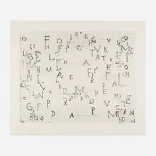 Francesco Clemente, Seeds (from the Perusa series), 1990, aquatint and etching on Somerset