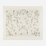 Francesco Clemente, Seeds (from the Perusa series), 1990, aquatint and etching on Somerset