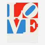 The American Love by Robert Indiana, 1972, screenprint in colors, sold Jan 2024