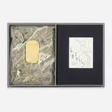 Claes Oldenburg, The Soap at Baton Rouge, 1990, cast resin, aluminum silicate, screenprint on acetate, book, cloth covered portfolio box