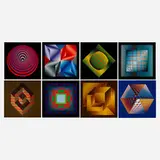 Victor Vasarely, Progressions 3, heliogravure