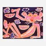 Katherine Bernhardt, African Violet, 2019, lithograph in colors on Somerset