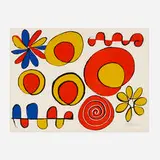 Alexander Calder, Hommage à Joàn Prats, 1965, lithograph in colors
