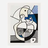 Roy Lichtenstein, Homage to Max Ernst, 1975, screenprint in colors on Arches 88
