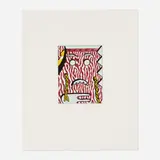 Roy Lichtenstein, Head with Braids, 1980, soft-ground etching, aquatint, engraving in colors on mould-made Lana