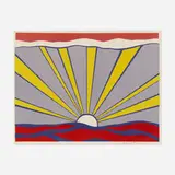 Roy Lichtenstein, Sunrise, 1965, offset lithograph on paper