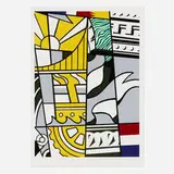 Roy Lichtenstein, Bicentennial Print (from the America: The Third Century portfolio), 1975, lithograph and screenprint in colors