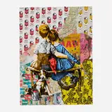 Thierry Guetta, Work Well Together (Unique), 2023, screenprint in colors