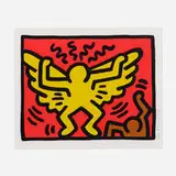 Keith Haring, Untitled (from the Pop Shop IV series), 1989, screenprint in colors