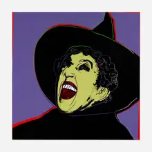 Andy Warhol, The Witch (from the Myths series), 1981, screenprint in colors with diamond dust on Lenox Museum Board