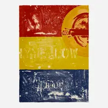 Periscope I by Jasper Johns, 1979, lithograph in colors on Japan laid paper, sold Jan 2024