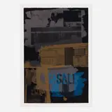 Robert Rauschenberg, Fence (from the Illegal Tender L.A. series), 1992, lithograph in colors on Arches