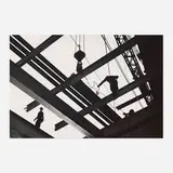 Peter Stackpole, Steel Beam Silhouette, San Francisco, Oakland, Bay Bridge, gelatin silver print