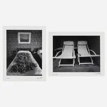 Jack Welpott, Hôtel d'Arlatan, Arles, France; Verrières (two works from the Jack Welpott: X [Ten] Photographs portfolio), gelatin silver print