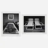Jack Welpott, Hôtel d'Arlatan, Arles, France; Verrières (two works from the Jack Welpott: X [Ten] Photographs portfolio), gelatin silver print