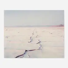 Encrusted Tracks, Bonneville Salt Flats by Richard Misrach, C-print, sold Dec 2023