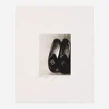 Patti Smith, Robert’s Slippers, 2002, gelatin silver print