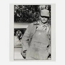 Man and Dog, South Carolina by Elliott Erwitt, gelatin silver print, sold Dec 2023