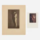 Karl Struss, Two works from The Female Figure series, 1918, vintage platinum print, vintage four-color rotogravure