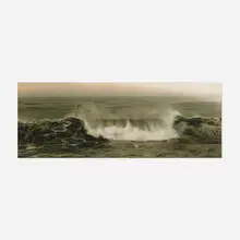 Leopold Hugo, Untitled (Seascape with a breaking wave), c. 1920, vintage silver chloride print