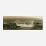 Leopold Hugo, Untitled (Seascape with a breaking wave), c. 1920, vintage silver chloride print
