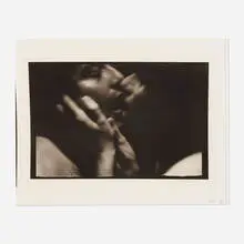 Tom Millei, The Lovers, 1984, vintage platinum palladium print on Strathmore Drawing paper