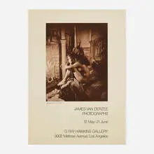 James VanDerZee, James Van Der Zee Photography exhibition poster, offset lithograph