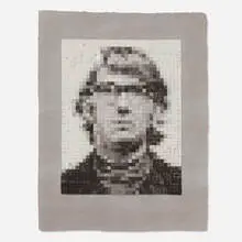 Chuck Close, Keith 1, 1981, handmade paper pulp