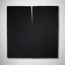 Richard Serra, Esna, 1991, paintstick and screenprint on two sheets of coated paper
