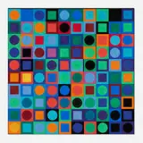 Victor Vasarely, Planetary Foklore Participations No. 1, 1969, metal, magnets and plastic