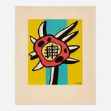 Fernand Léger, Le tournesol, 1953, lithograph in colors on Arches