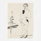 David Hockney, Celia—Amused, 1979, lithograph on Toyoshi #80