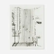 Wayne Thiebaud, Wide Downstreet, 1985, drypoint