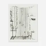 Wayne Thiebaud, Wide Downstreet, 1985, drypoint