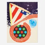 James Rosenquist, A Free for All (from the An American Portrait, 1776-1976 portfolio), 1976, lithograph in colors on BFK Rives