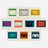 Ten Variants by Josef Albers, 1967, screenprint in colors, sold Jun 2025