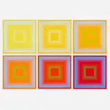 Richard Anuszkiewicz, Spectral Cadmium, 1968, screenprint in colors