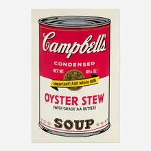 Andy Warhol, Oyster Stew (from the Campbell's Soup II portfolio), 1969, screenprint in colors