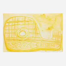 Katherine Bernhardt, Scotch Magic Tape, 2021, monoprint on Somerset