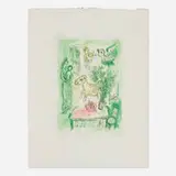 Marc Chagall, Eau-forte pour Franz Meyer, 1961, etching and aquatint in colors on Vélin