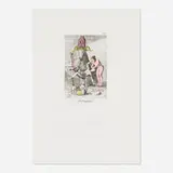 Relampagos (from the Les Caprices de Goya de Dalí portfolio) by Salvador Dalí, 1977, heliogravure over drypoint with stencil on BFK Rives, sold Jun 2025